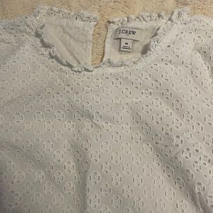 J.crew size medium top white cotton